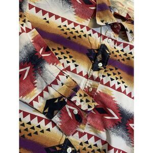 Women's L American Eagle Outfitters‎ Aztec  Southwestern Button Down Cotton